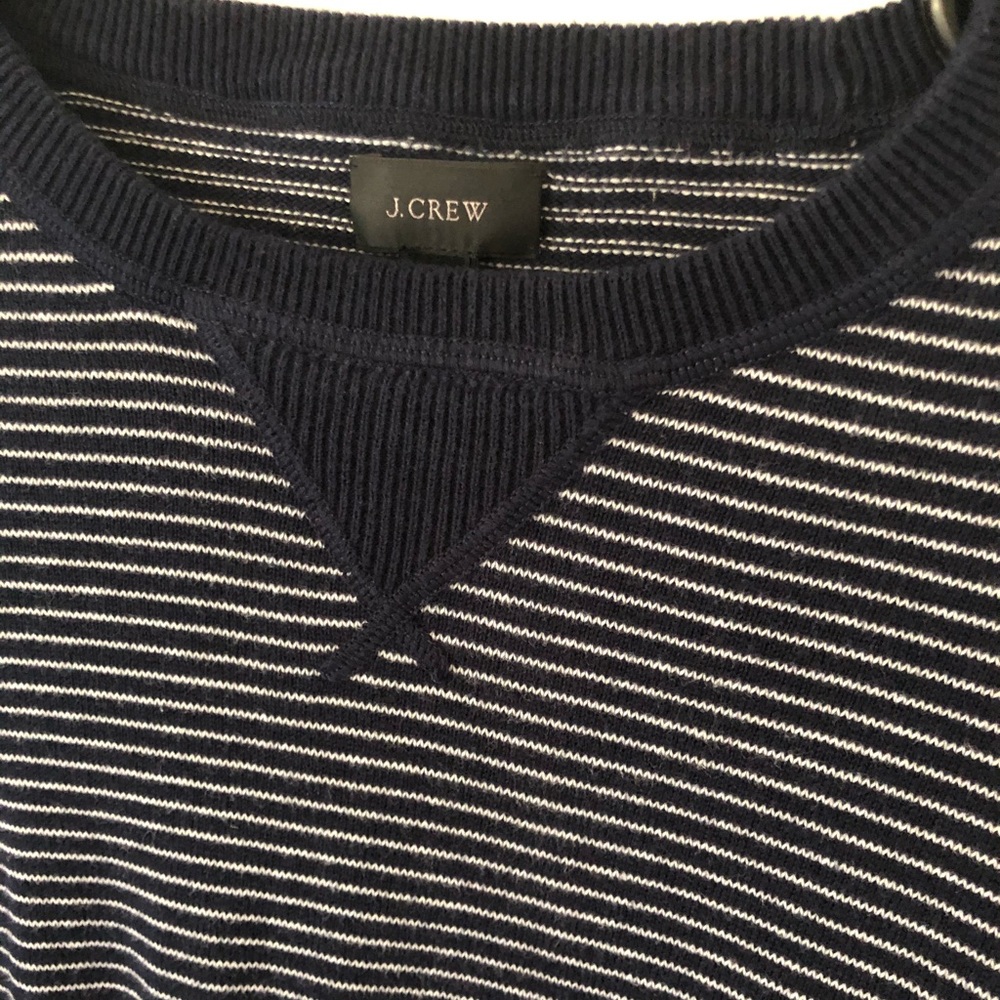 J. Crew Top- Navy/white - Picture 3 of 9